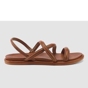 NEW OLUKAI women's tiare strappy sandals in fox